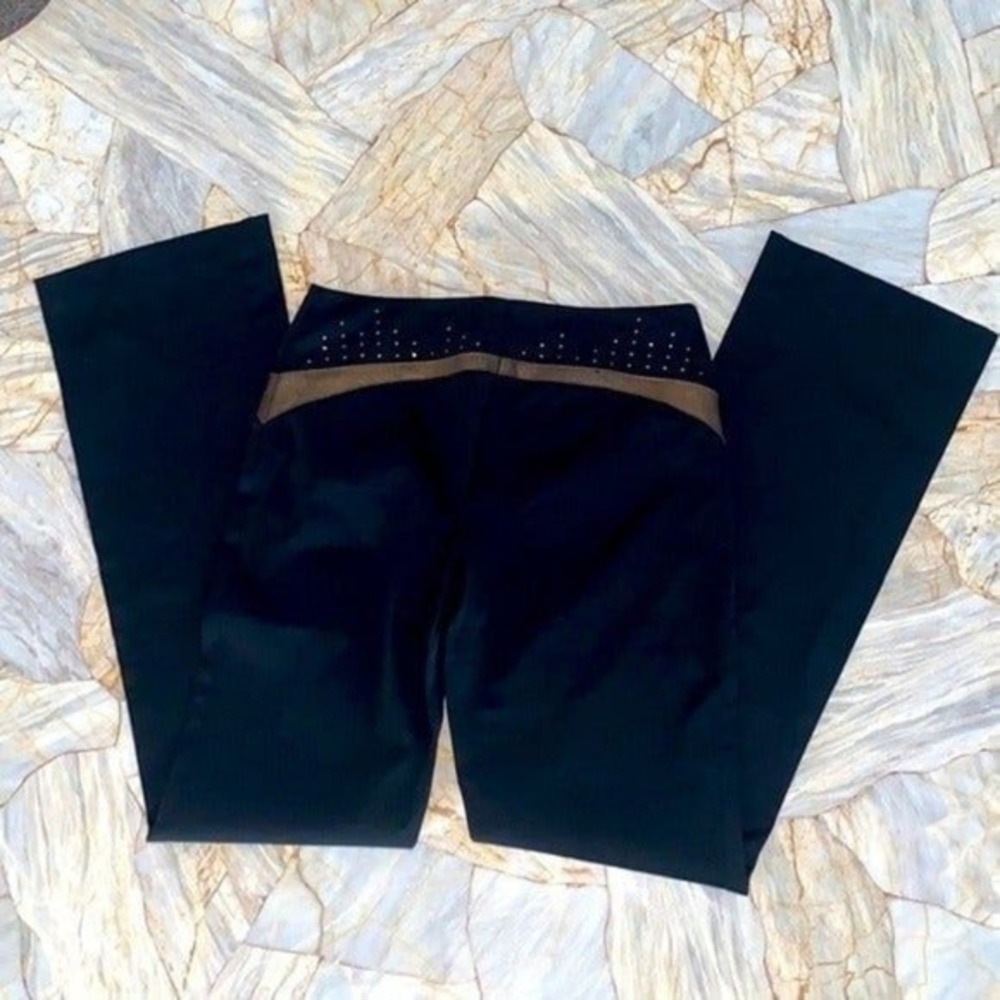 EXPRESS Mid Rise Dress Pants Black 1/2 - Picture 8 of 11